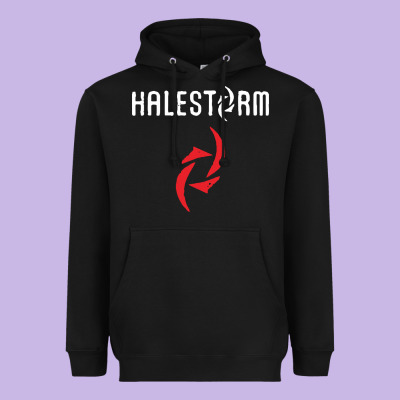 Halestorm Black Heavyweight Hoodie Designed By Snappyart