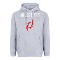Heather Grey halestorm black Heavyweight Hoodie - SnappyArt