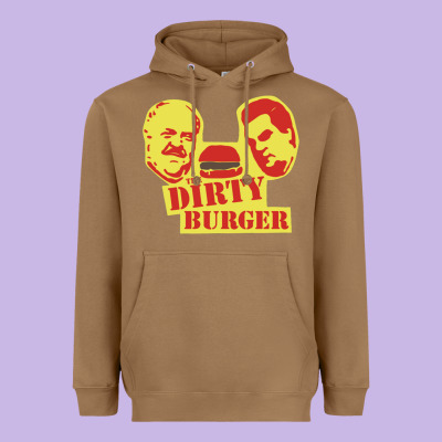 Dirty Burger Heavyweight Hoodie Designed By Snappyart