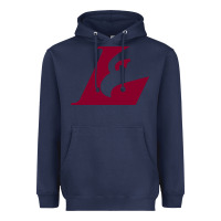 Navy UW-La Crosse maroon Heavyweight Hoodie - SnappyArt