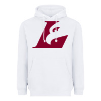 White UW-La Crosse maroon Heavyweight Hoodie - SnappyArt