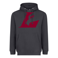 Smoke UW-La Crosse maroon Heavyweight Hoodie - SnappyArt