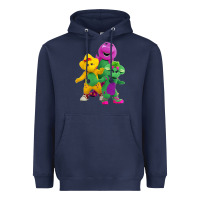 Navy new 755 barney and friends cute Heavyweight Hoodie - SnappyArt