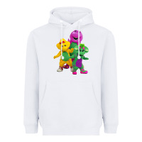 White new 755 barney and friends cute Heavyweight Hoodie - SnappyArt