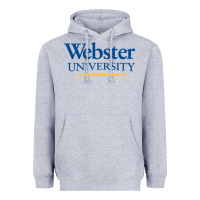 Heather Grey webster university Heavyweight Hoodie - SnappyArt
