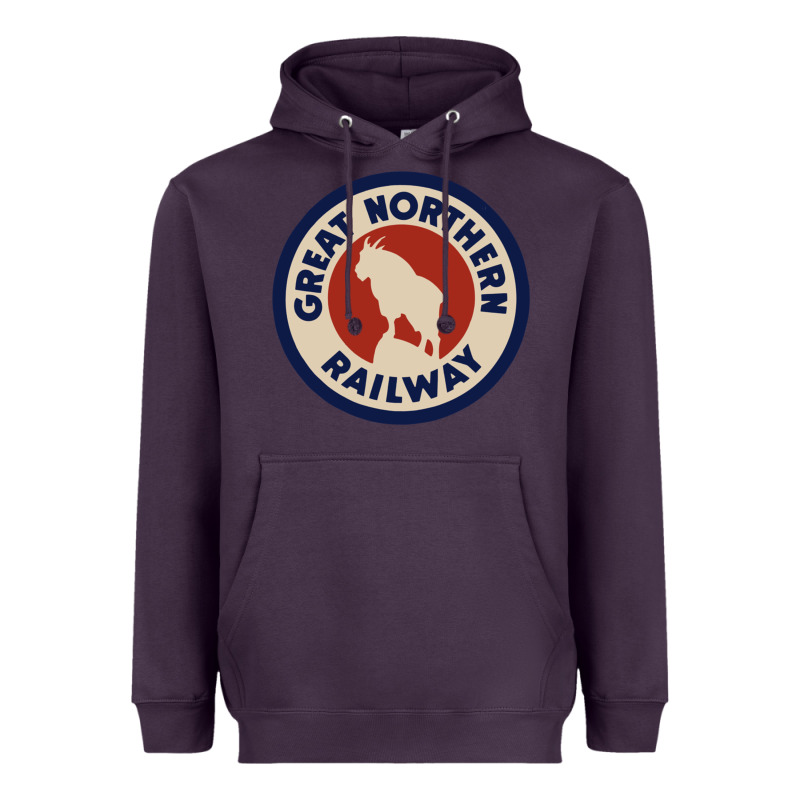 Great Northern Railroad Heavyweight Hoodie by SnappyArt | Teevron