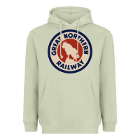 Matcha Great Northern Railroad Heavyweight Hoodie - SnappyArt
