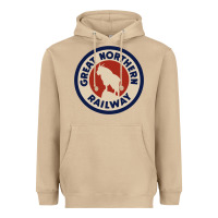 Mushroom Great Northern Railroad Heavyweight Hoodie - SnappyArt