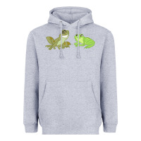 Heather Grey The Princess and the Frog Tiana and Naveen Art Heavyweight Hoodie - SnappyArt