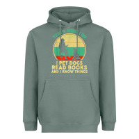 Sage that what i do i pet dogs read books and i know things t shirt Heavyweight Hoodie - SnappyArt