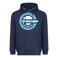 Navy Laughing Man GHOST IN THE SHELL Classic Heavyweight Hoodie - SnappyArt
