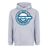 Heather Grey Laughing Man GHOST IN THE SHELL Classic Heavyweight Hoodie - SnappyArt