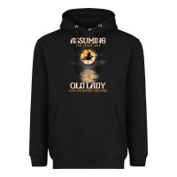 Black assuming i'm just an old lady was your first mistake witch Heavyweight Hoodie - SnappyArt