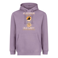 Lavender assuming i'm just an old lady was your first mistake witch Heavyweight Hoodie - SnappyArt