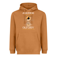 Meerkat assuming i'm just an old lady was your first mistake witch Heavyweight Hoodie - SnappyArt