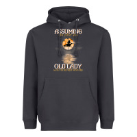 Smoke assuming i'm just an old lady was your first mistake witch Heavyweight Hoodie - SnappyArt