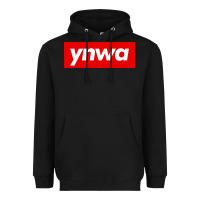 Black ynwa Heavyweight Hoodie - SnappyArt