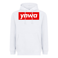 White ynwa Heavyweight Hoodie - SnappyArt
