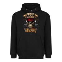 Black pirate the beatings will continue until morale improves Heavyweight Hoodie - SnappyArt