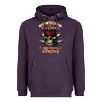 Plum pirate the beatings will continue until morale improves Heavyweight Hoodie - SnappyArt