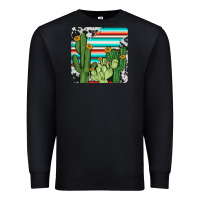 Black cactus cowhide coaster Premium Sweatshirt - JahusDesignShop