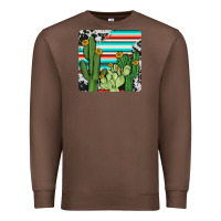 Chestnut cactus cowhide coaster Premium Sweatshirt - JahusDesignShop