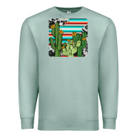 Seafoam cactus cowhide coaster Premium Sweatshirt - JahusDesignShop