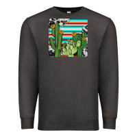 Smoke cactus cowhide coaster Premium Sweatshirt - JahusDesignShop