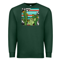 Sports Green cactus cowhide coaster Premium Sweatshirt - JahusDesignShop