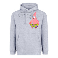 Heather Grey Patrick Classic Heavyweight Hoodie - SnappyArt