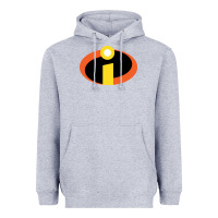 Heather Grey incredibles Heavyweight Hoodie - SnappyArt