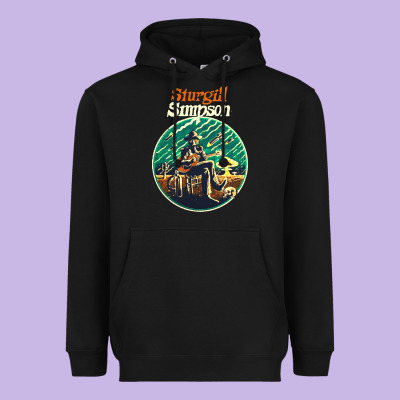 Sturgill Simpson Retro Heavyweight Hoodie Designed By Snappyart