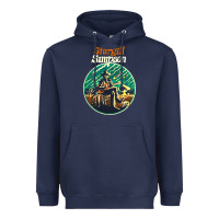 Navy sturgill simpson retro Heavyweight Hoodie - SnappyArt