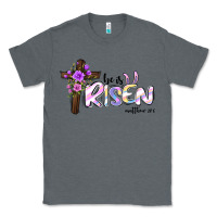 Charcoal Heather easter he is risen matthew 28 6 Classic Tee - Jasminsmagicworld