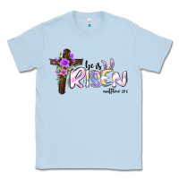 Dusty Blue easter he is risen matthew 28 6 Classic Tee - Jasminsmagicworld