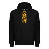 Black childhood cancer awareness dreamcatcher Premium Hoodie - Jasminsmagicworld