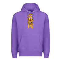Purple childhood cancer awareness dreamcatcher Premium Hoodie - Jasminsmagicworld