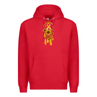 Red childhood cancer awareness dreamcatcher Premium Hoodie - Jasminsmagicworld