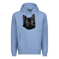 Colony Blue Bombay Cat Face Premium Hoodie - LillyAllenDesigns