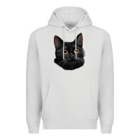 Dove Grey Bombay Cat Face Premium Hoodie - LillyAllenDesigns