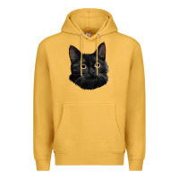 Mustard Bombay Cat Face Premium Hoodie - LillyAllenDesigns