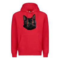 Red Bombay Cat Face Premium Hoodie - LillyAllenDesigns