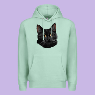 Bombay Cat Face Premium Hoodie Designed By Lillyallendesigns