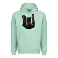 Seafoam Bombay Cat Face Premium Hoodie - LillyAllenDesigns
