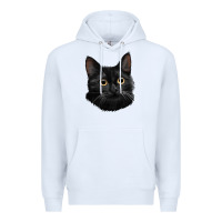 White Bombay Cat Face Premium Hoodie - LillyAllenDesigns
