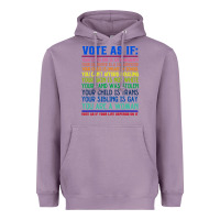 Lavender Vote As If Your Life Depends On It Human Rights Heavyweight Hoodie - SnappyArt