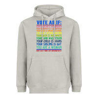 Moon Dust Vote As If Your Life Depends On It Human Rights Heavyweight Hoodie - SnappyArt