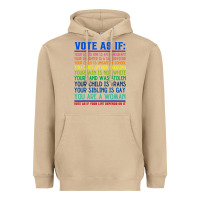 Mushroom Vote As If Your Life Depends On It Human Rights Heavyweight Hoodie - SnappyArt