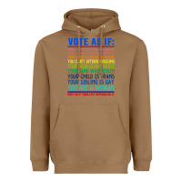 Toasted Coconut Vote As If Your Life Depends On It Human Rights Heavyweight Hoodie - SnappyArt