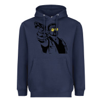 Navy big lebowski Heavyweight Hoodie - SnappyArt